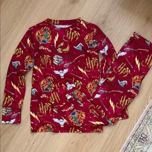 Kids Red Harry Potter Pajama Set